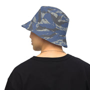 Lizard Greek Air Force CAMO Reversible Bucket Hat - S/M