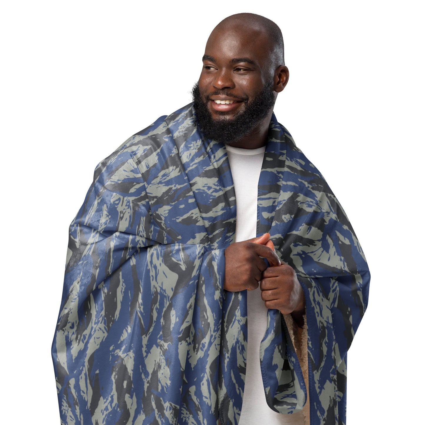 Greek Lizard Air Force CAMO Sherpa blanket - Blanket