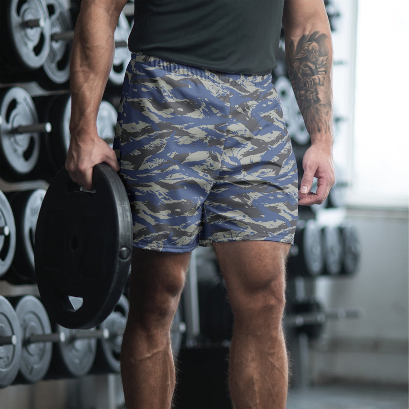 Lizard Greek Air Force CAMO Unisex Athletic Long Shorts - 2XS
