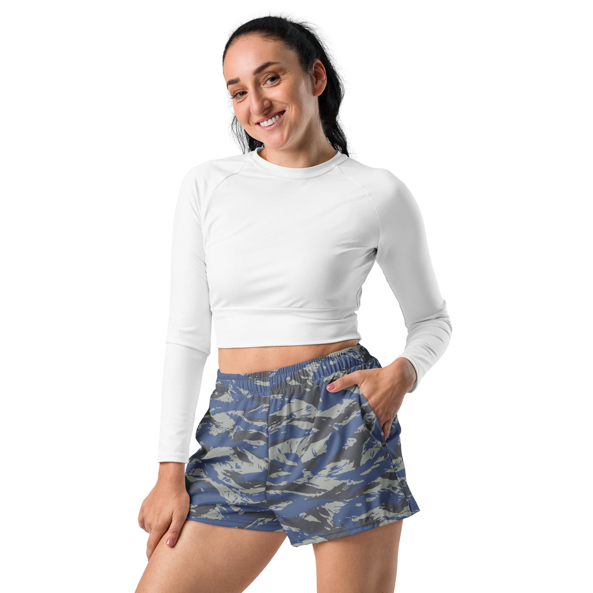 Greek Lizard Air Force CAMO Unisex Athletic Shorts
