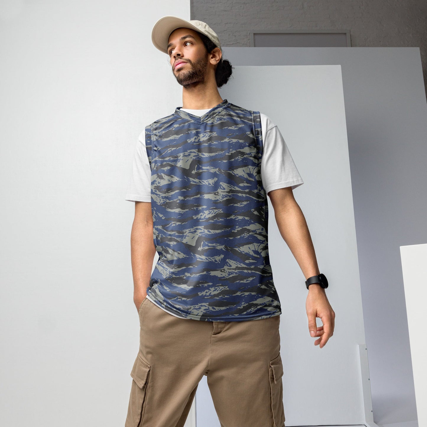 Greek Lizard Air Force CAMO Unisex Basketball Jersey - 2XS