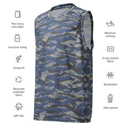 Greek Lizard Air Force CAMO Unisex Basketball Jersey