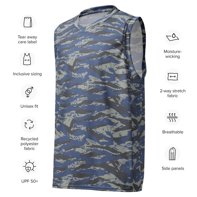 Lizard Greek Air Force CAMO Unisex Basketball Jersey