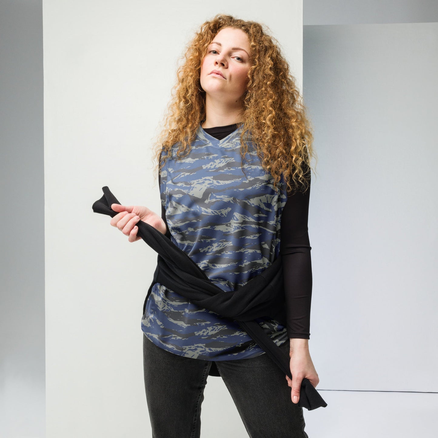 Greek Lizard Air Force CAMO Unisex Basketball Jersey