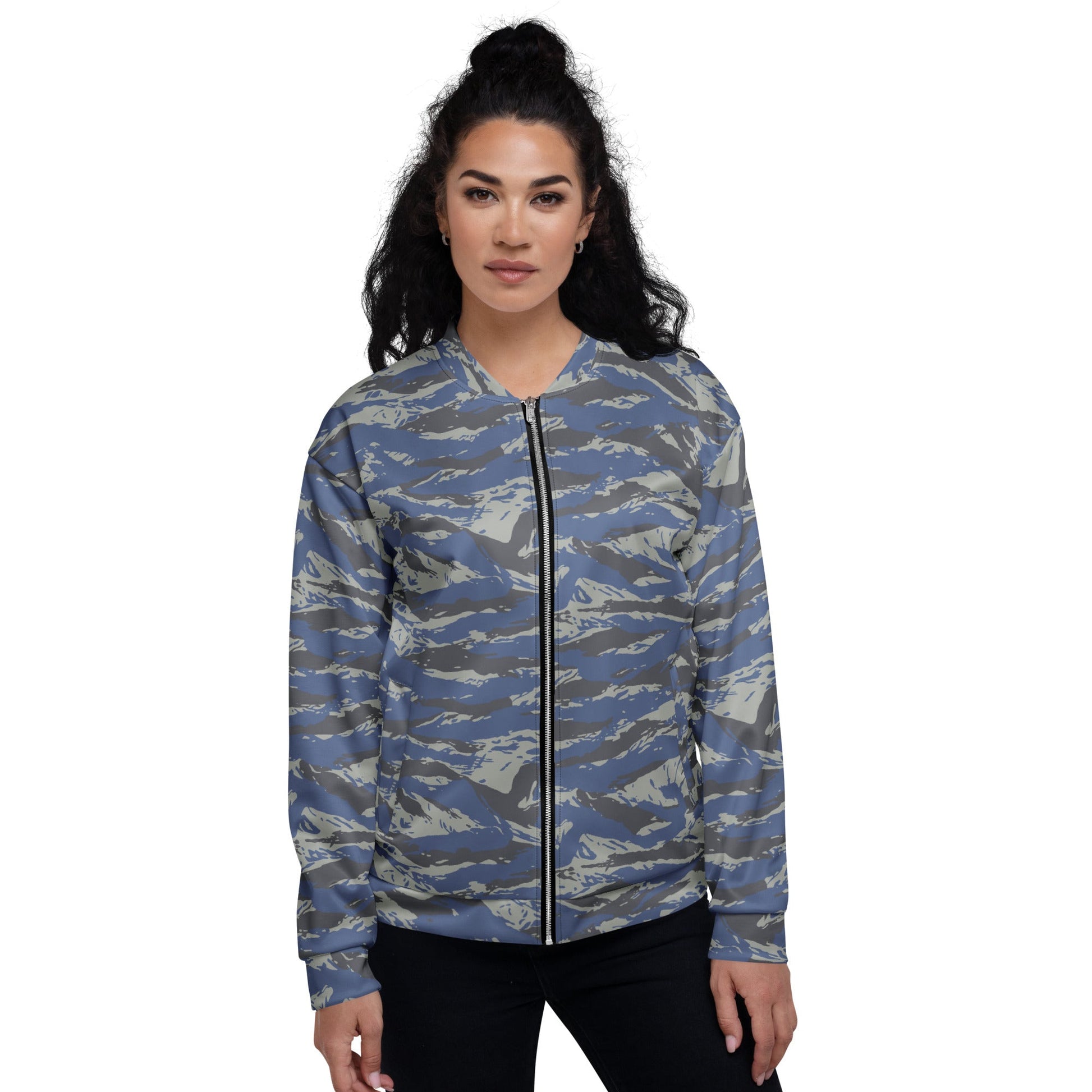 Greek Lizard Air Force CAMO Unisex Bomber Jacket - Jackets