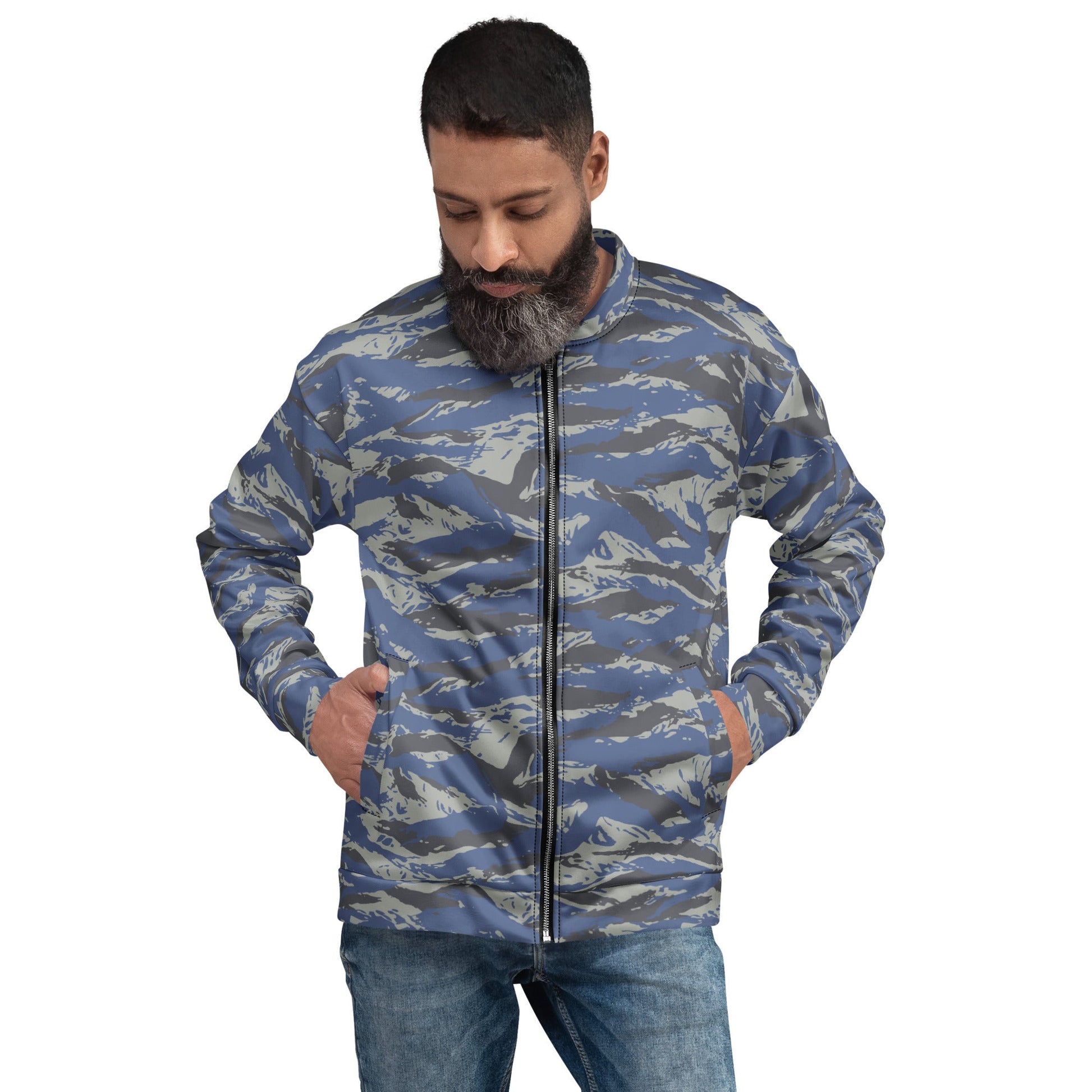 Greek Lizard Air Force CAMO Unisex Bomber Jacket - XS - Jackets