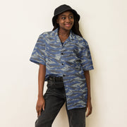 Lizard Greek Air Force CAMO Unisex Short-Sleeve Button Shirt