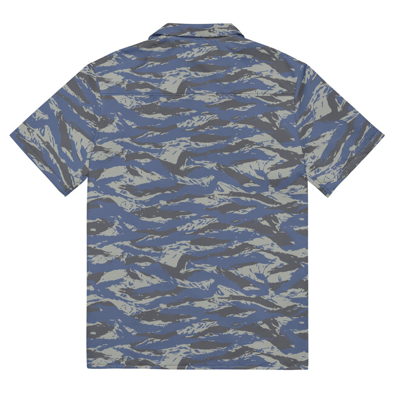 Lizard Greek Air Force CAMO Unisex Short-Sleeve Button Shirt