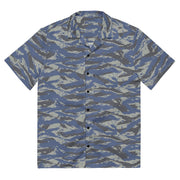 Lizard Greek Air Force CAMO Unisex Short-Sleeve Button Shirt - 2XS