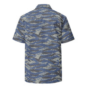 Lizard Greek Air Force CAMO Unisex Short-Sleeve Button Shirt