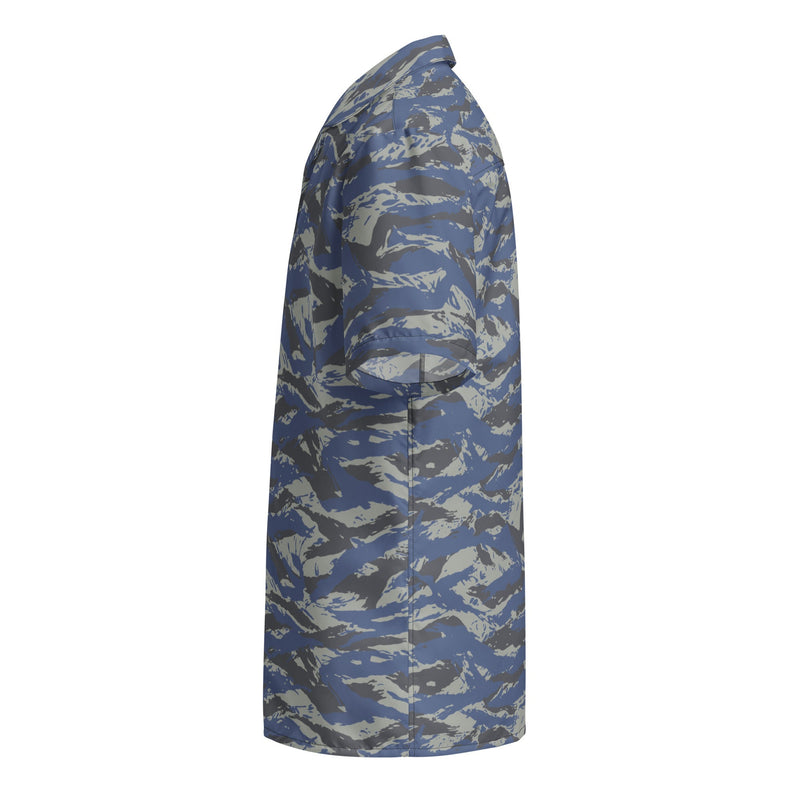 Lizard Greek Air Force CAMO Unisex Short-Sleeve Button Shirt