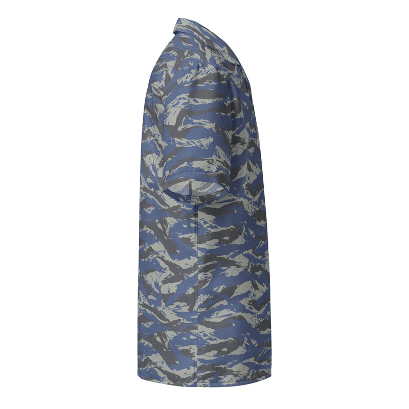 Lizard Greek Air Force CAMO Unisex Short-Sleeve Button Shirt