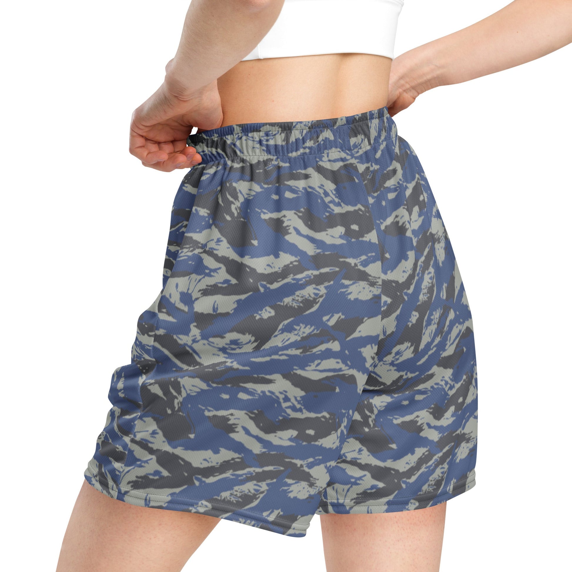 Greek Lizard Air Force CAMO Unisex mesh shorts - Mesh Shorts
