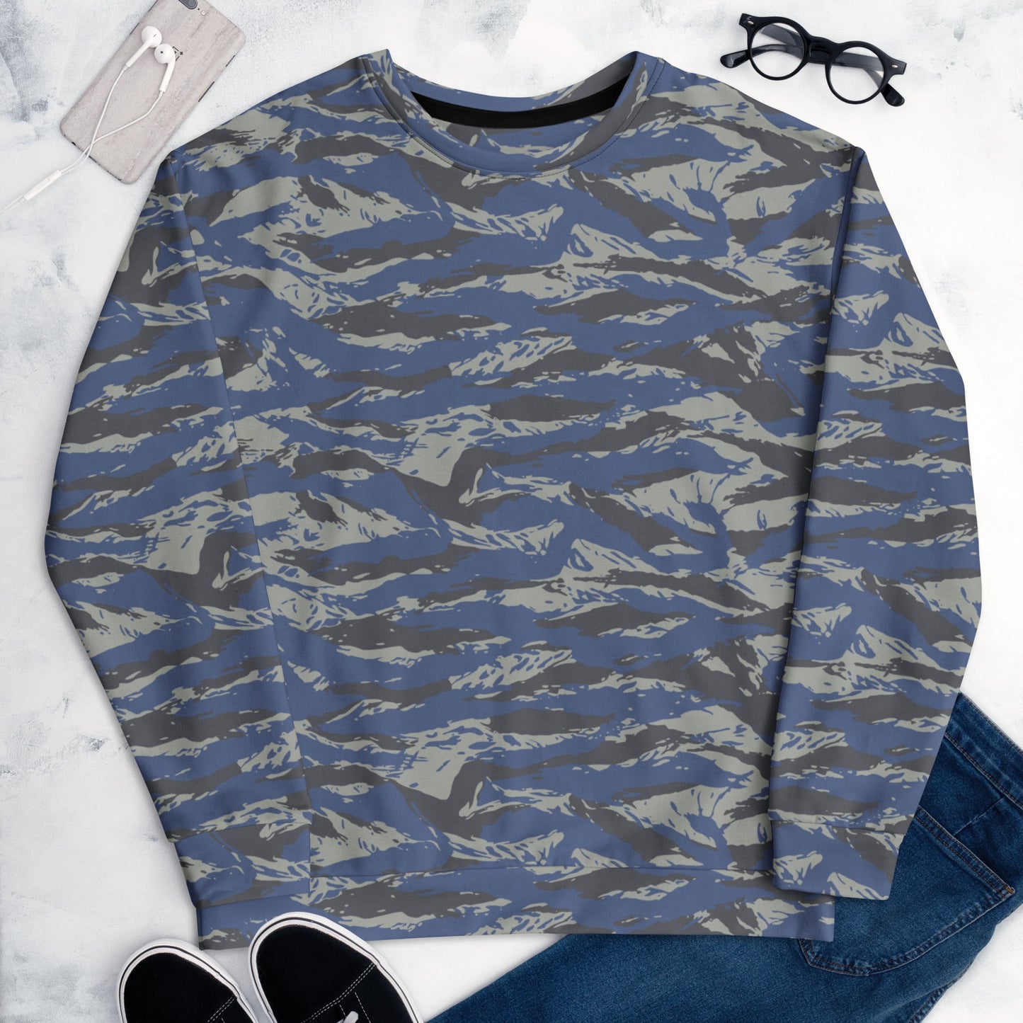 Greek Lizard Air Force CAMO Unisex Sweatshirt - Sweatshirts