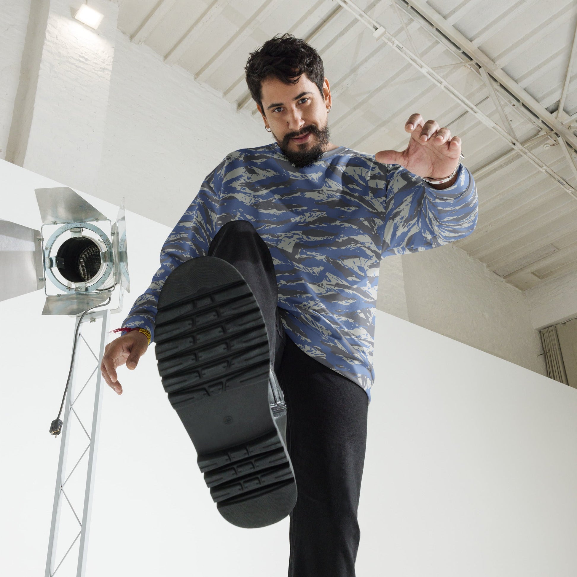 Greek Lizard Air Force CAMO Unisex Sweatshirt - Sweatshirts