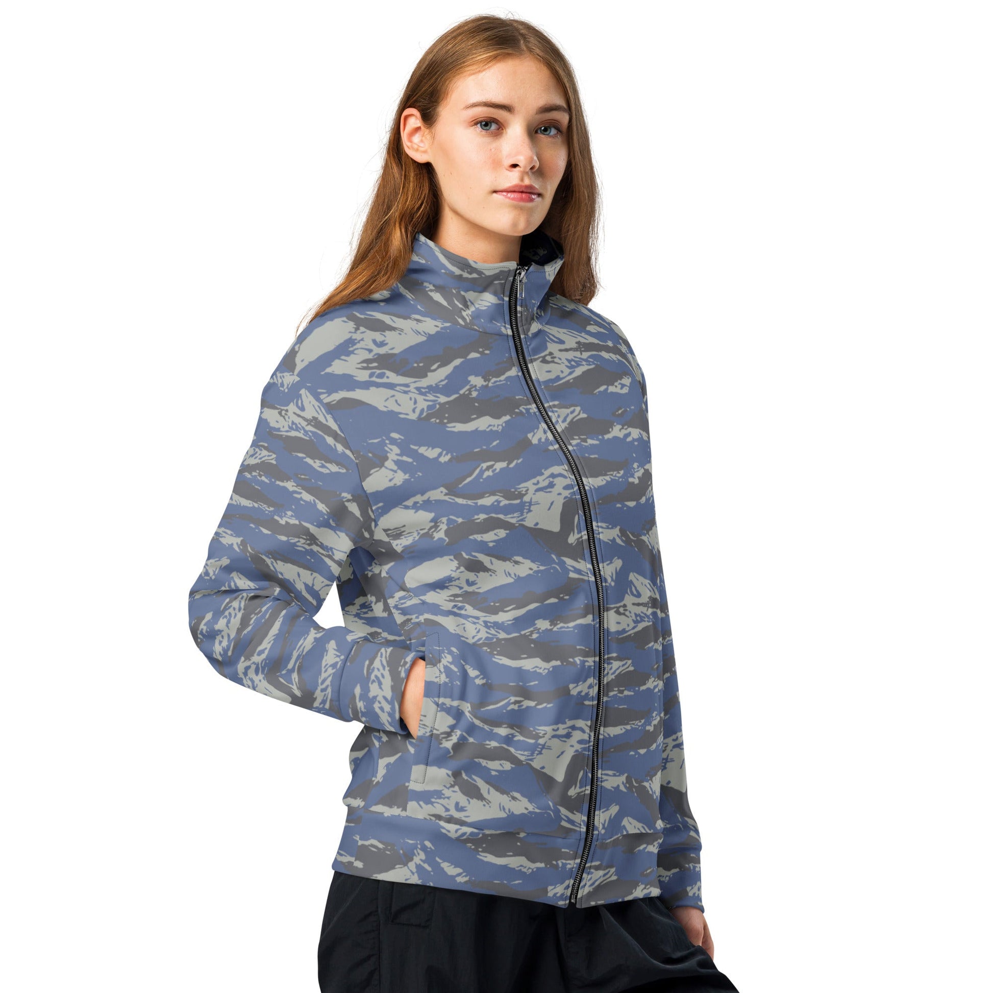 Greek Lizard Air Force CAMO Unisex track jacket - Track Jackets