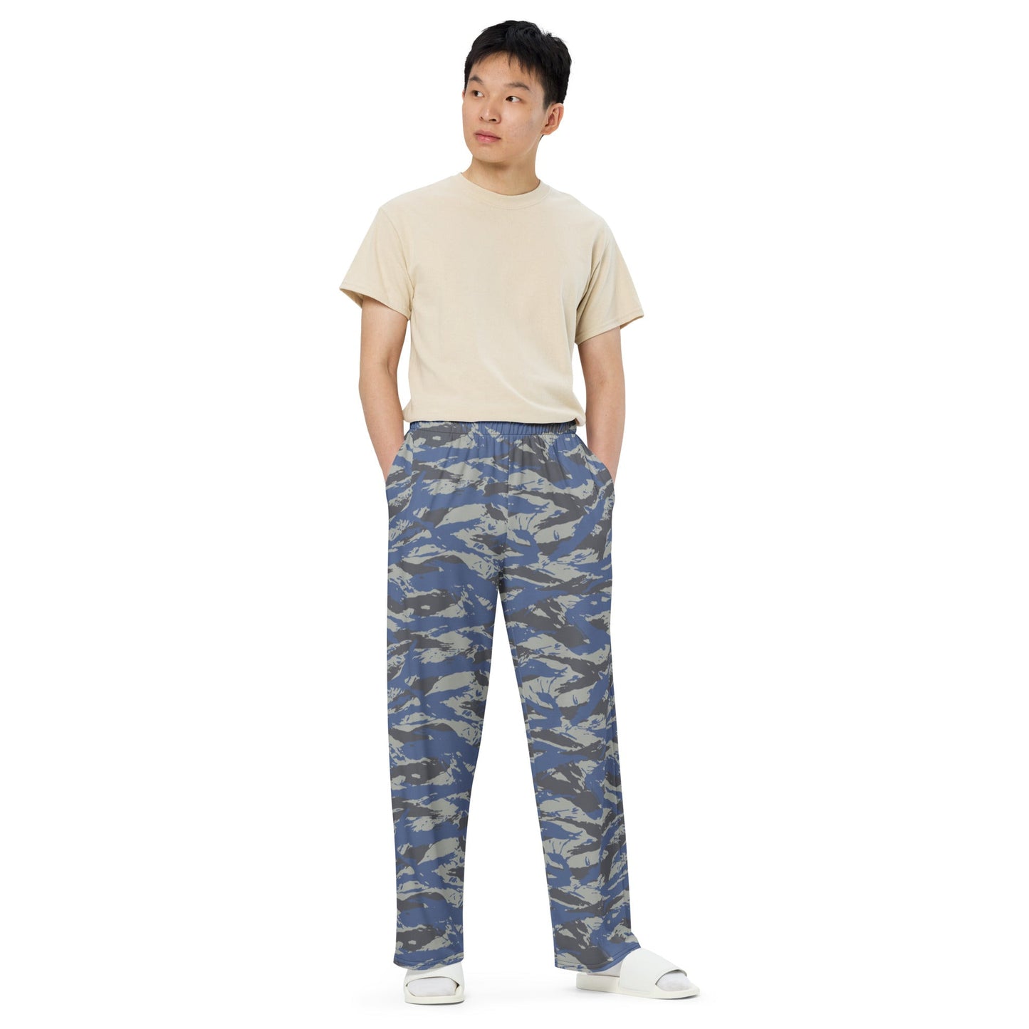 Greek Lizard Air Force CAMO unisex wide-leg pants - Wide-leg Pants