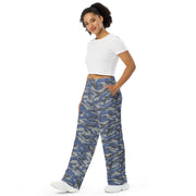 Lizard Greek Air Force CAMO Unisex Wide-Leg Leisure Pants