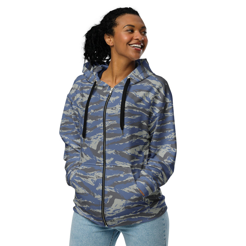 Lizard Greek Air Force CAMO Unisex Zip Hoodie