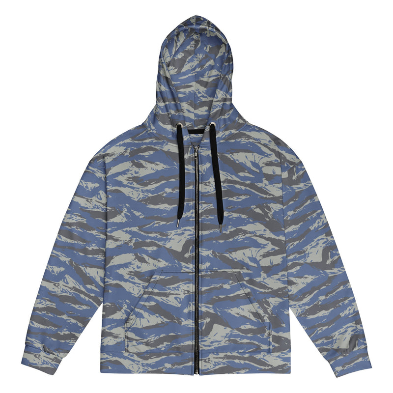 Lizard Greek Air Force CAMO Unisex Zip Hoodie - 2XS