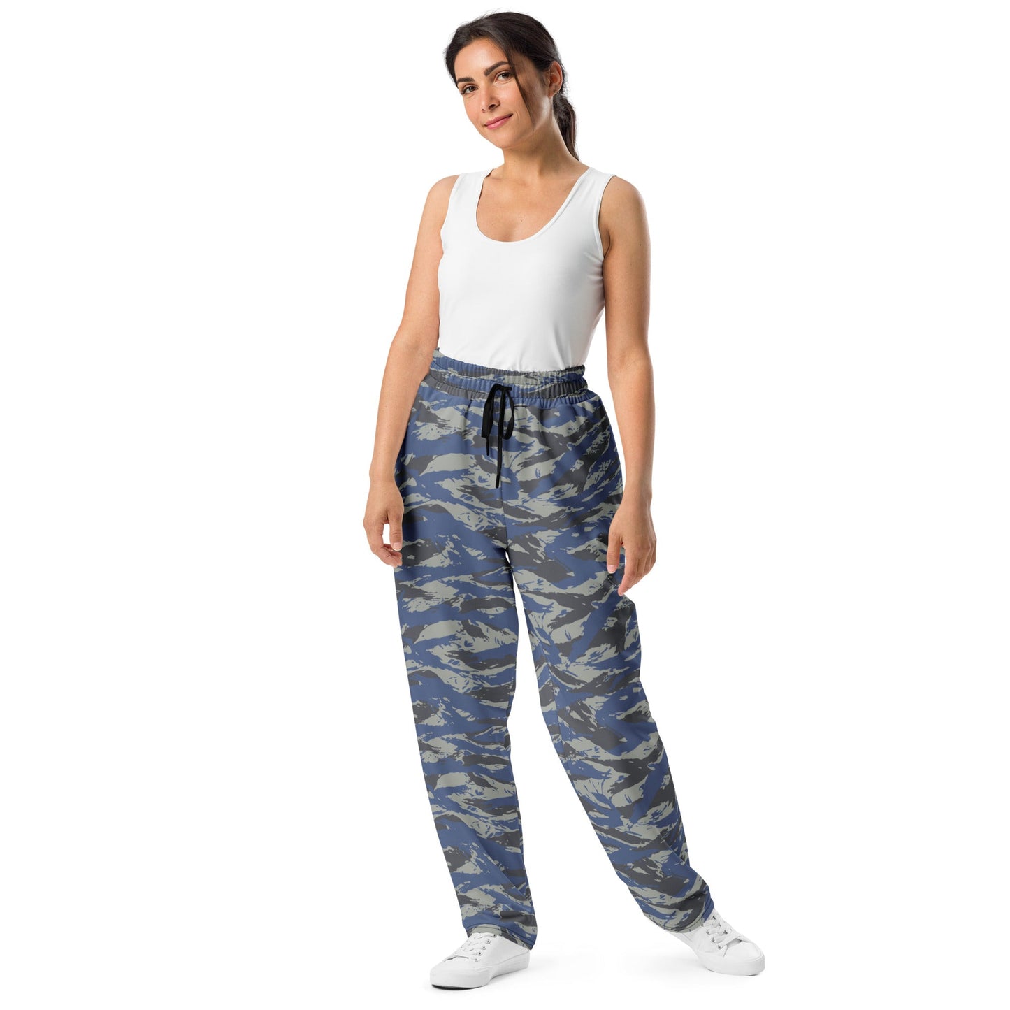 Greek Lizard Air Force CAMO Wide-leg joggers - Joggers
