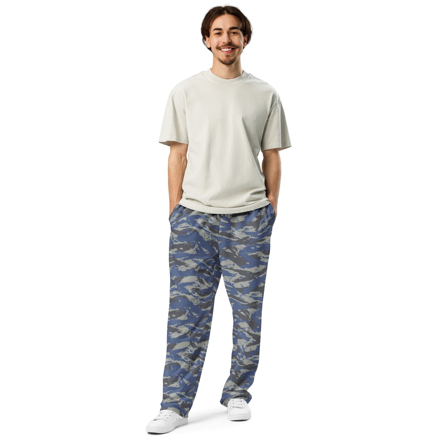 Greek Lizard Air Force CAMO Wide-leg joggers - Joggers