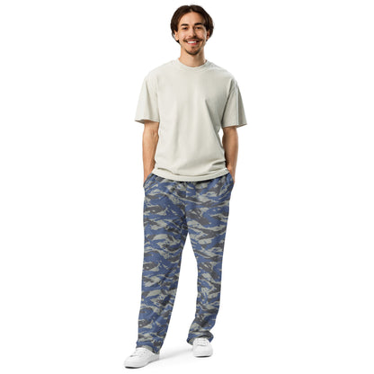 Greek Lizard Air Force CAMO Wide-leg joggers - Joggers