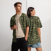 Lizard Greek Woodland CAMO Unisex Baseball Jersey - 2XS