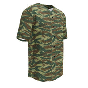 Lizard Greek Woodland CAMO Unisex Baseball Jersey