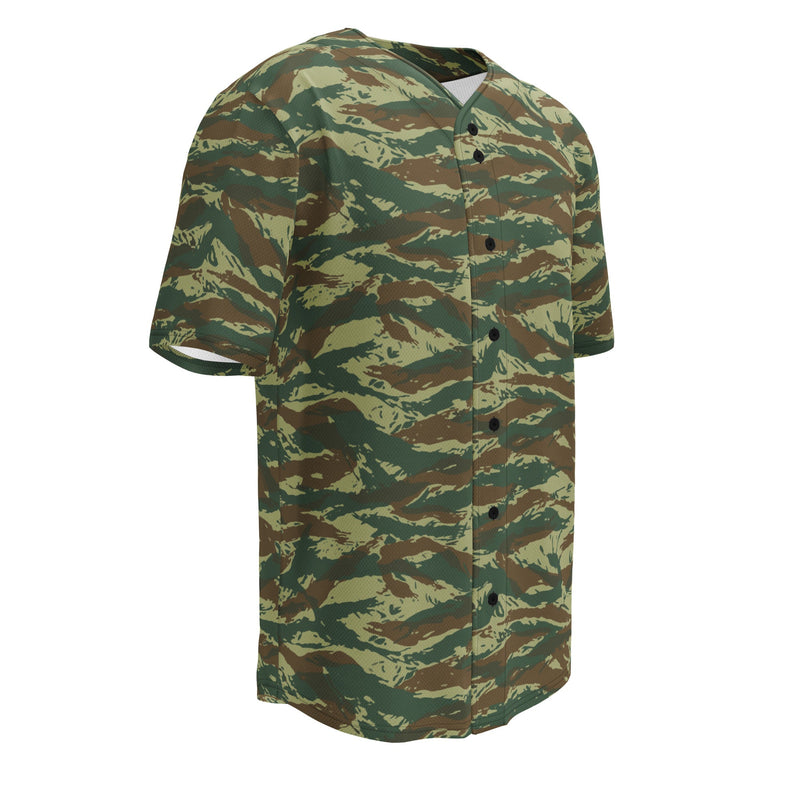 Lizard Greek Woodland CAMO Unisex Baseball Jersey