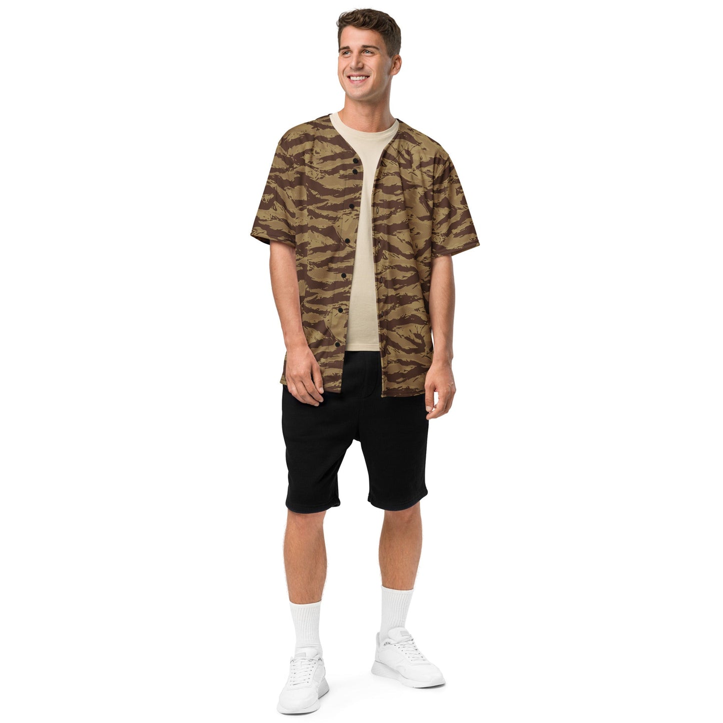 Greek Lizard Desert CAMO baseball jersey - Baseball Jerseys