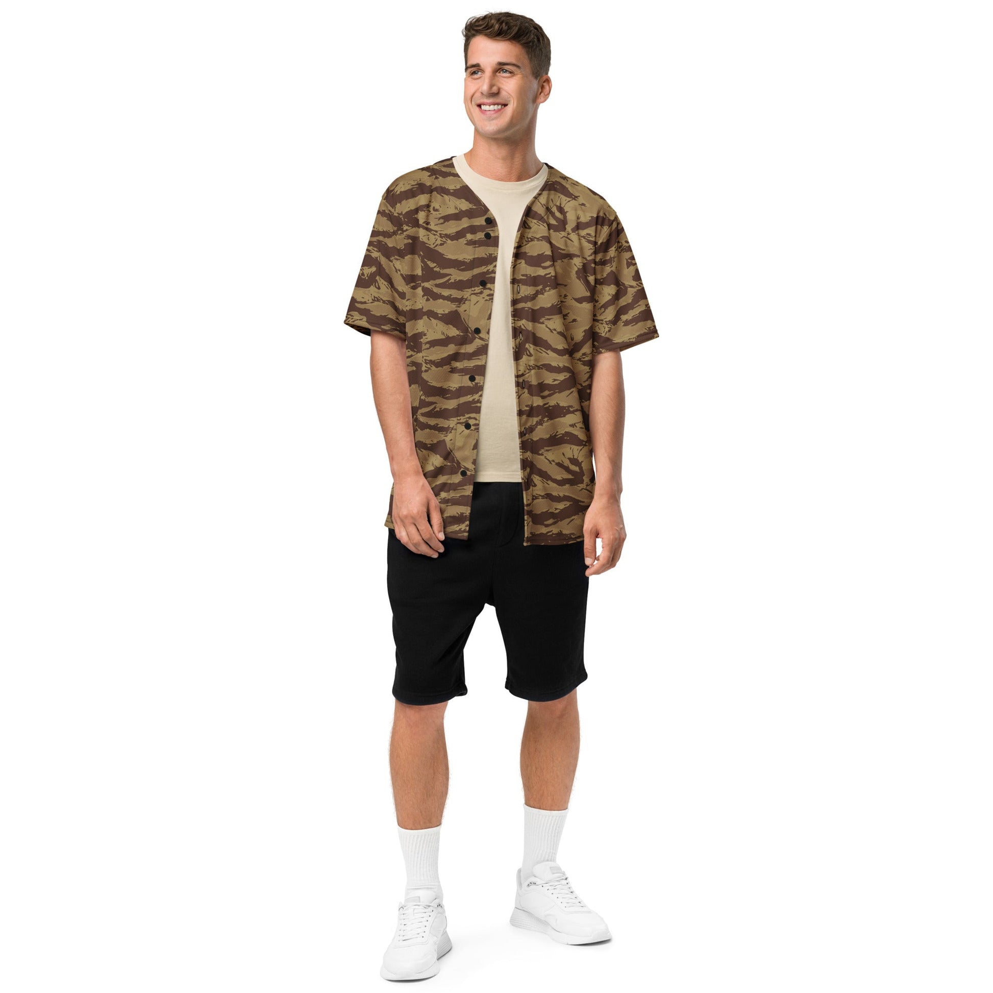 Greek Lizard Desert CAMO baseball jersey - Baseball Jerseys