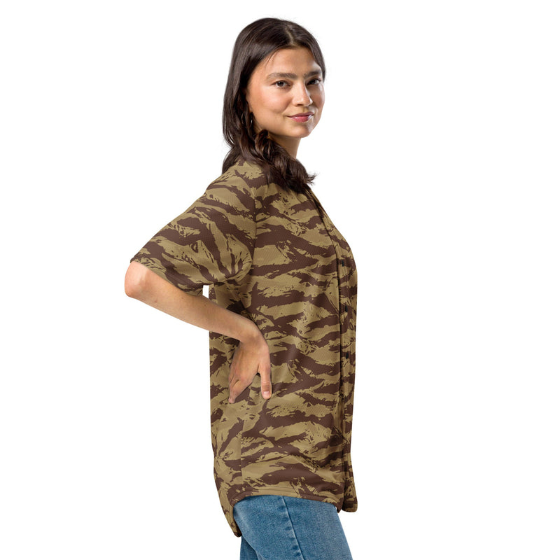 Lizard Greek Desert CAMO Unisex Baseball Jersey