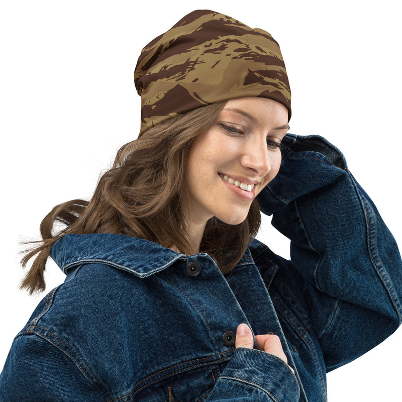 Lizard Greek Desert CAMO Beanie - Head