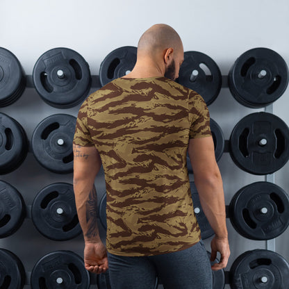 Greek Lizard Desert CAMO Mens Athletic T-Shirt