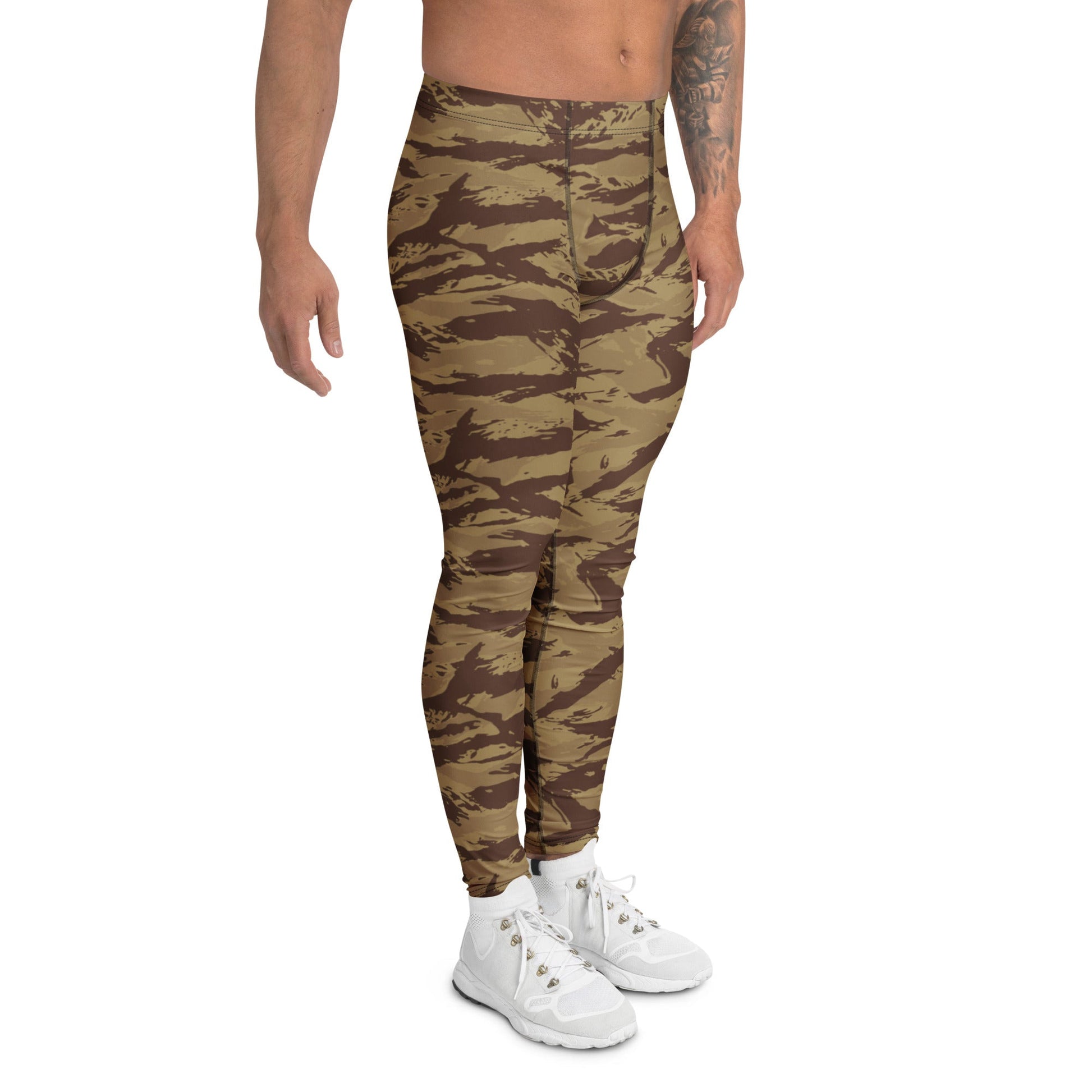 Greek Lizard Desert CAMO Mens Leggings