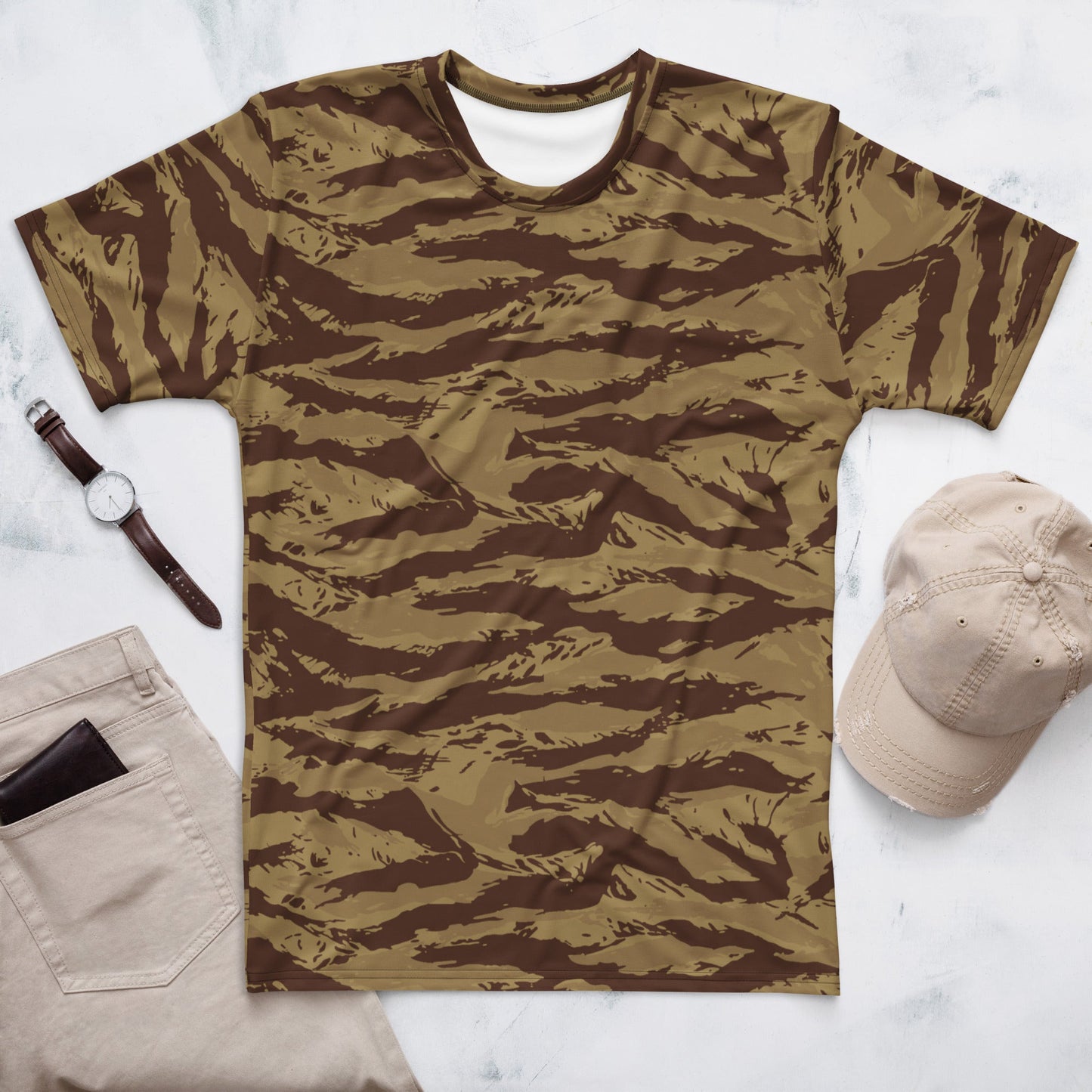 Greek Lizard Desert CAMO Mens T-Shirt - XS