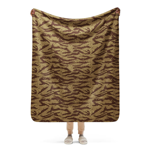 Lizard Greek Desert CAMO Sherpa Blanket - 50″×60″