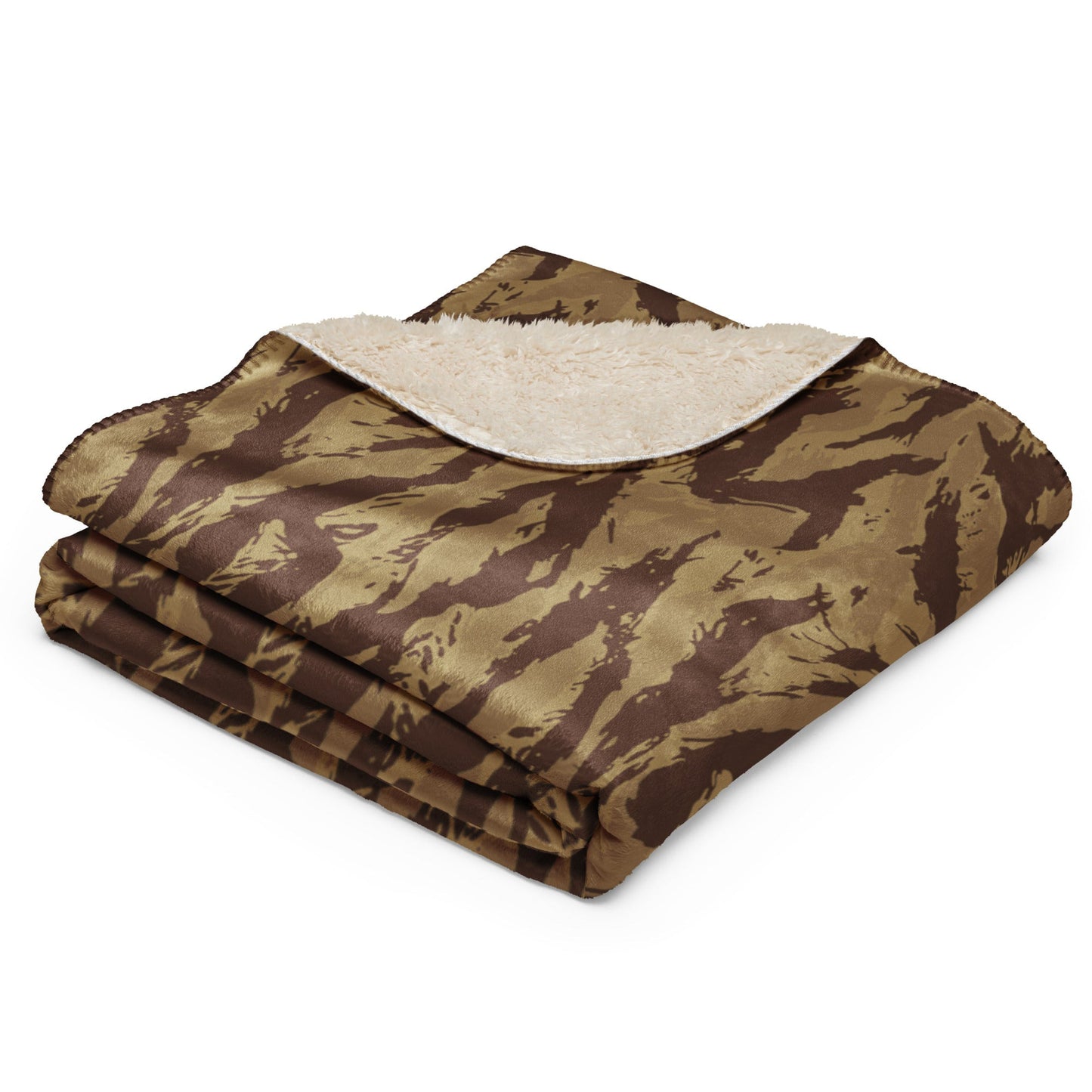 Greek Lizard Desert CAMO Sherpa blanket - Blankets