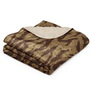 Lizard Greek Desert CAMO Sherpa Blanket