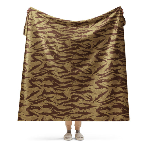 Lizard Greek Desert CAMO Sherpa Blanket - 60″×80″
