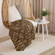 Lizard Greek Desert CAMO Sherpa Blanket