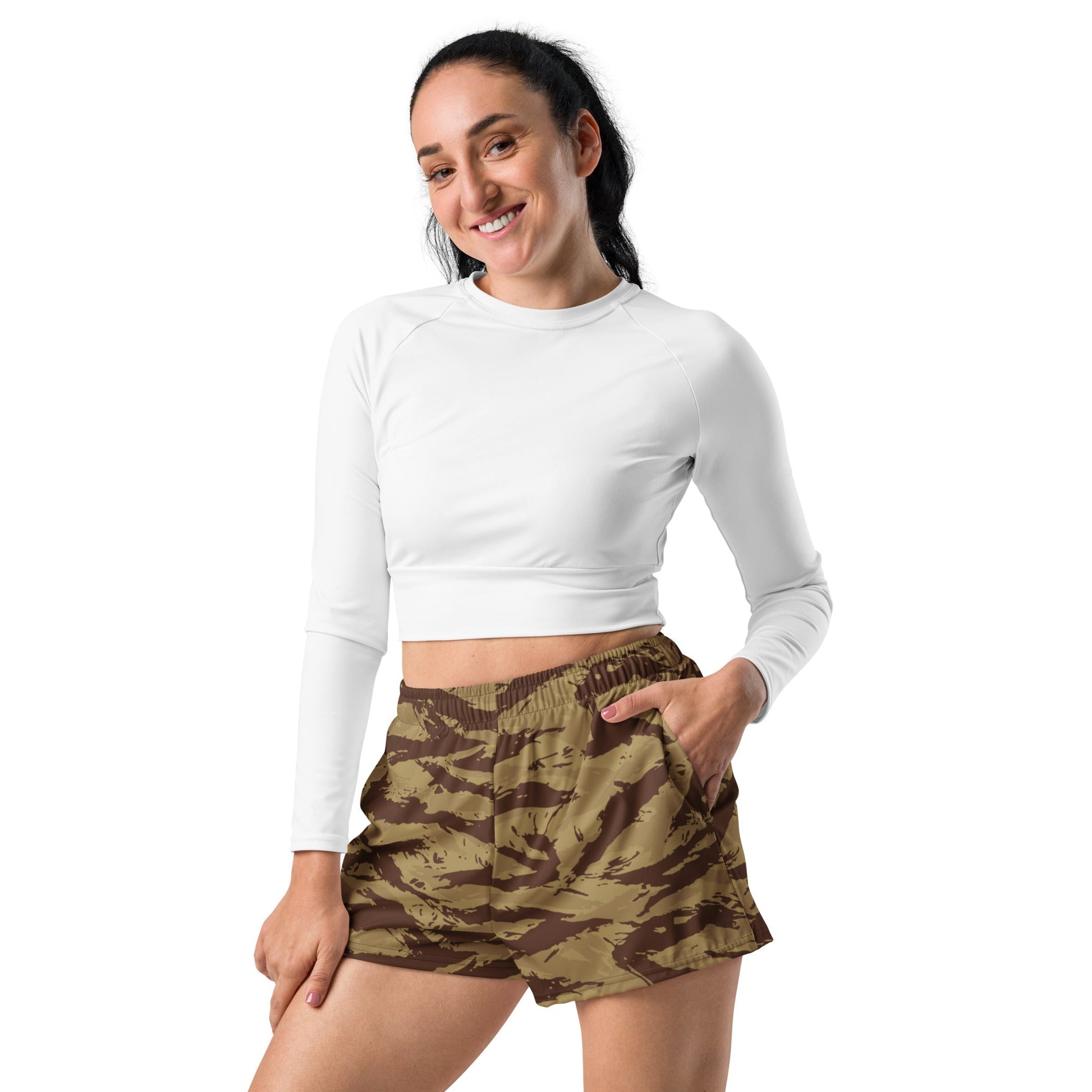 Greek Lizard Desert CAMO Unisex Athletic Shorts