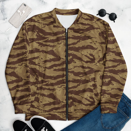 Greek Lizard Desert CAMO Unisex Bomber Jacket - Jackets