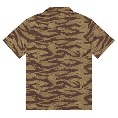 Greek Lizard Desert CAMO Unisex button shirt - Button Shirts