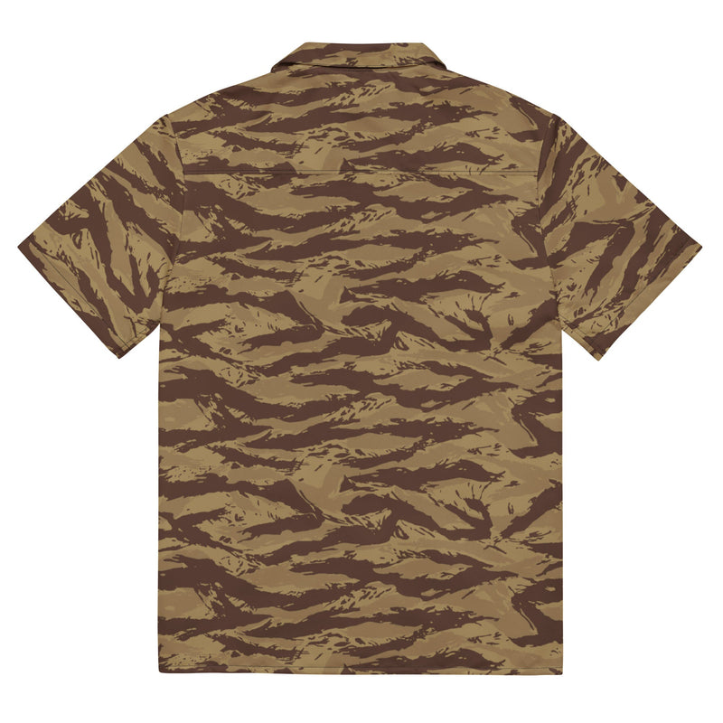 Lizard Greek Desert CAMO Unisex Short-Sleeve Button Shirt - Button-Up