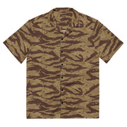 Lizard Greek Desert CAMO Unisex Short-Sleeve Button Shirt - 2XS - Button-Up