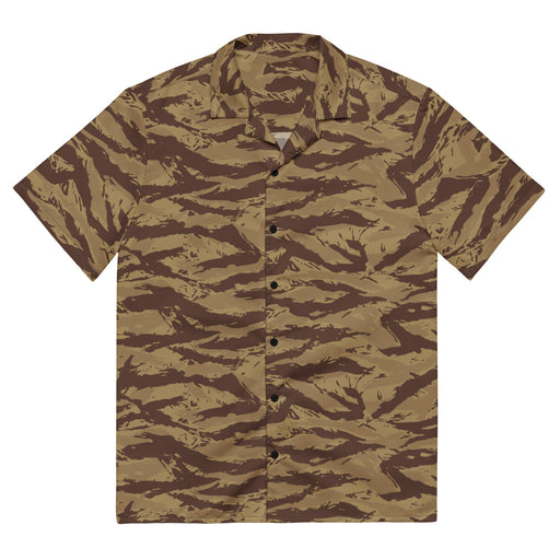Lizard Greek Desert CAMO Unisex Short-Sleeve Button Shirt - 2XS - Button-Up