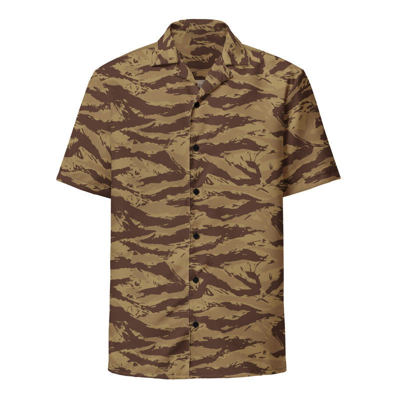 Lizard Greek Desert CAMO Unisex Short-Sleeve Button Shirt - Button-Up