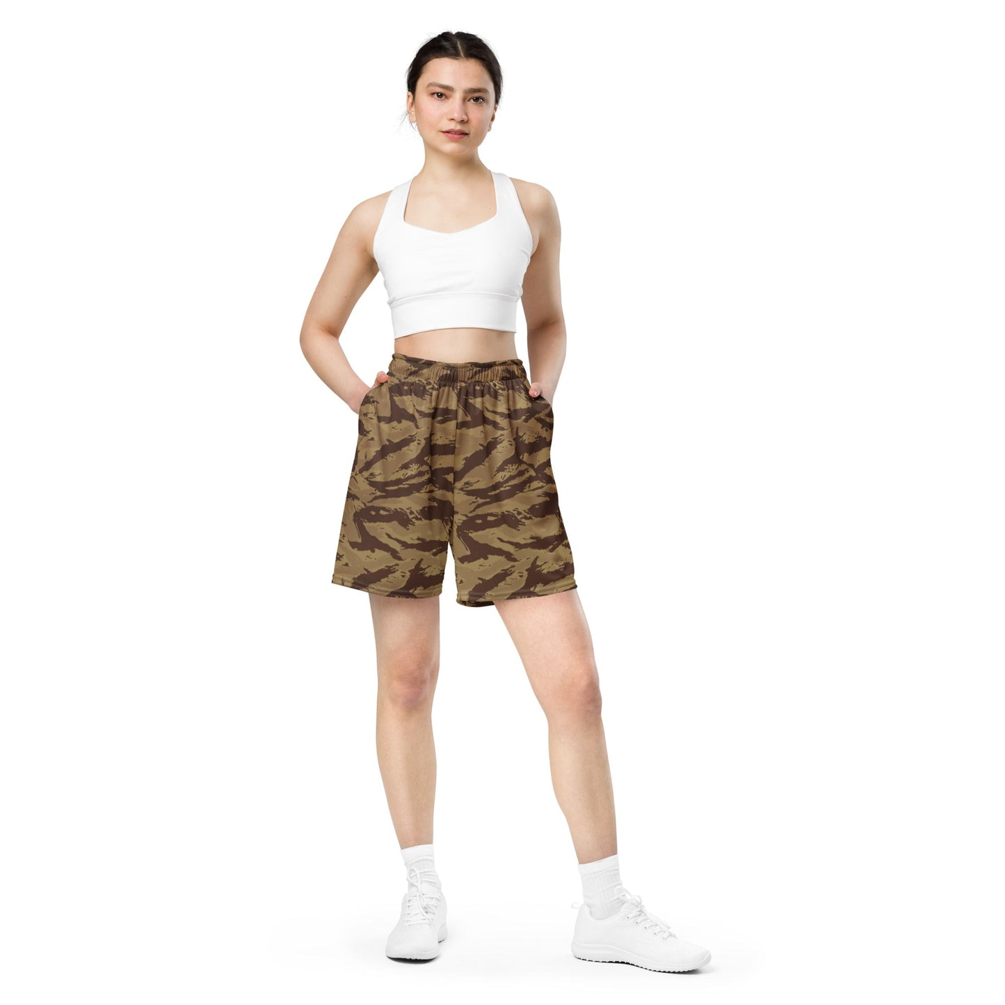 Greek Lizard Desert CAMO Unisex Mesh Shorts